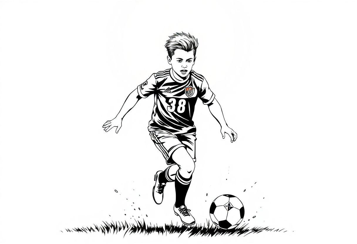 DESENHO DE JOGADOR DE FUTEBOL DESENHE SEUS ÍDOLOS DO CAMPO