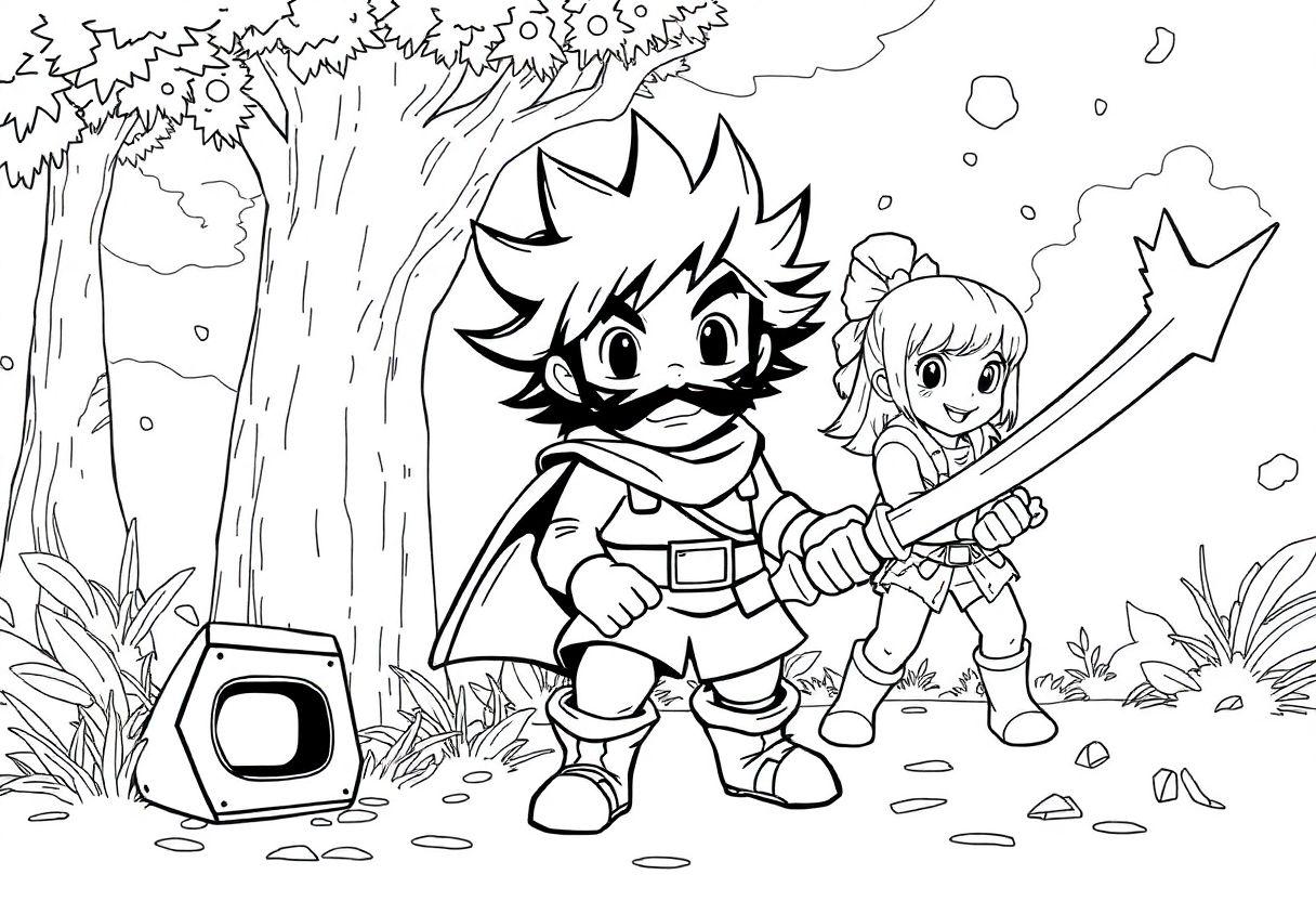 DESENHO DE JOGO PERSONAGENS E CENÁRIOS DOS GAMES DO MOMENTO