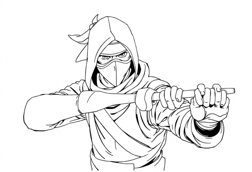 DESENHO DE KAKASHI O NINJA DOS MIL NINJUTSU PARA DESENHAR
