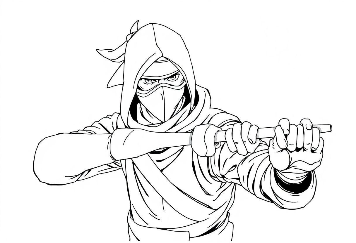 DESENHO DE KAKASHI O NINJA DOS MIL NINJUTSU PARA DESENHAR