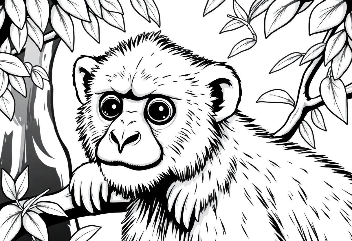 DESENHO DE MACACO DIVERSÃO NO ZOOLÓGICO COM DESENHOS ANIMAIS