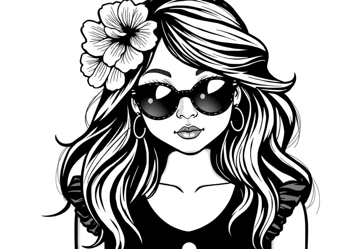 DESENHO DE MENINA BONITA INSPIRAÇÕES DE LOOKS E PENTEADOS
