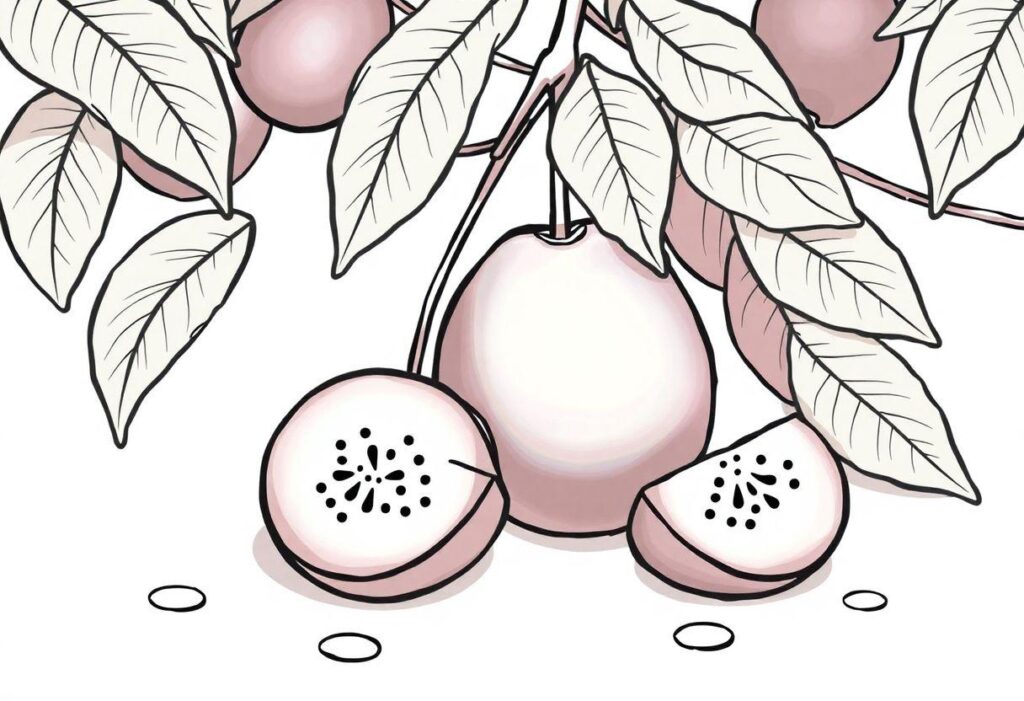 DESENHO DE MORANGO FRUTAS VERMELHAS E DOCES PARA ILUSTRAÇÃO