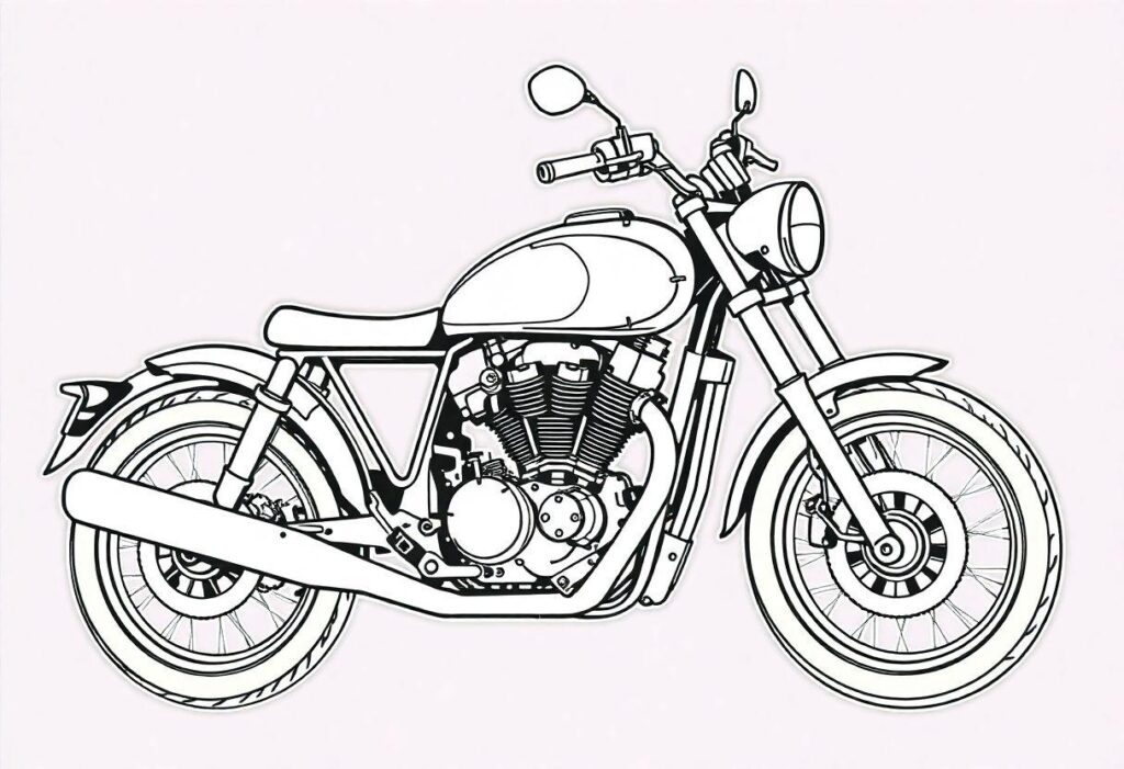 DESENHO DE MOTO VELOCIDADE E DESIGN SOBRE DUAS RODAS