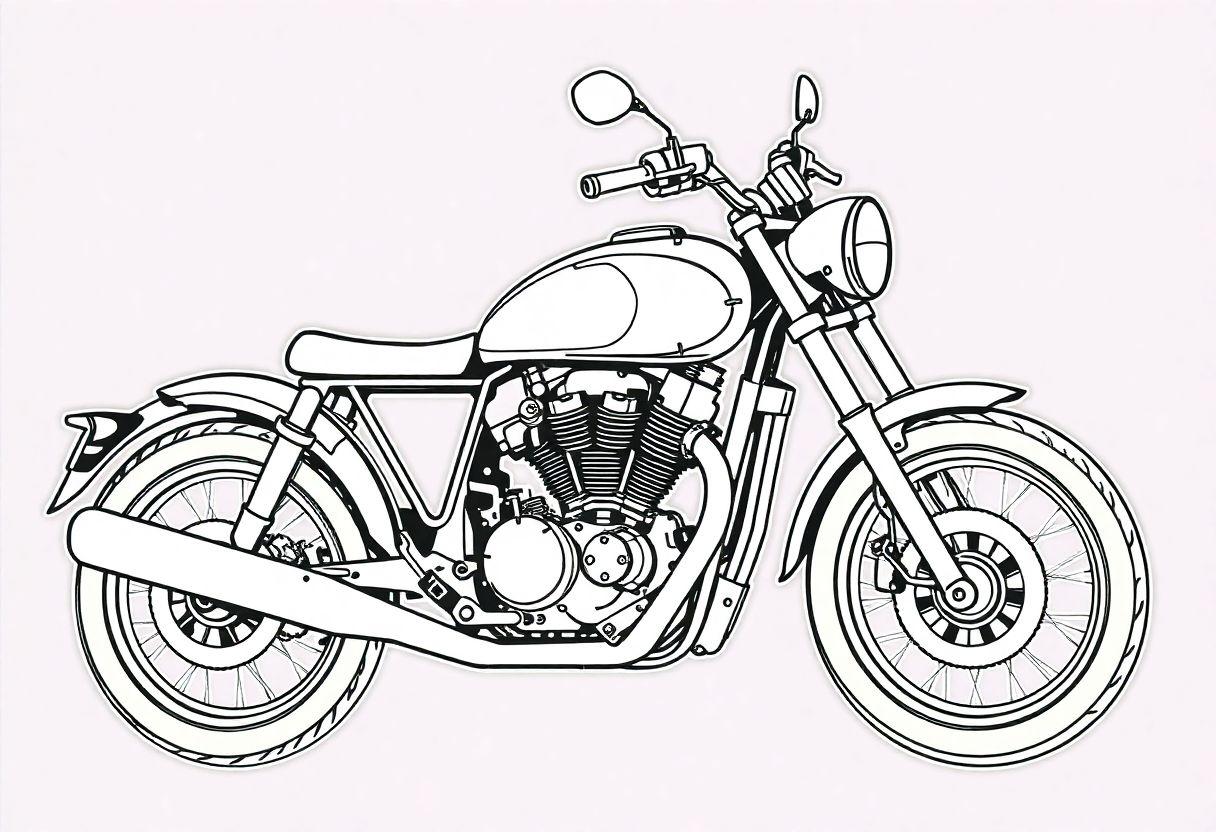 DESENHO DE MOTO VELOCIDADE E DESIGN SOBRE DUAS RODAS