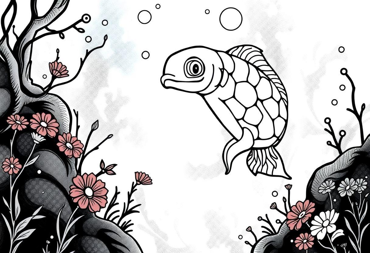 DESENHO DE PEIXE O MUNDO AQUÁTICO EM CORES VIBRANTES