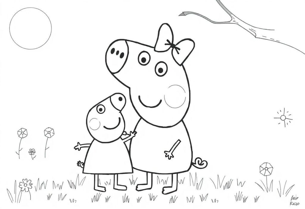 DESENHO DE PEPPA PIG A PORQUINHA MAIS FAMOSA PARA OS PEQUENOS