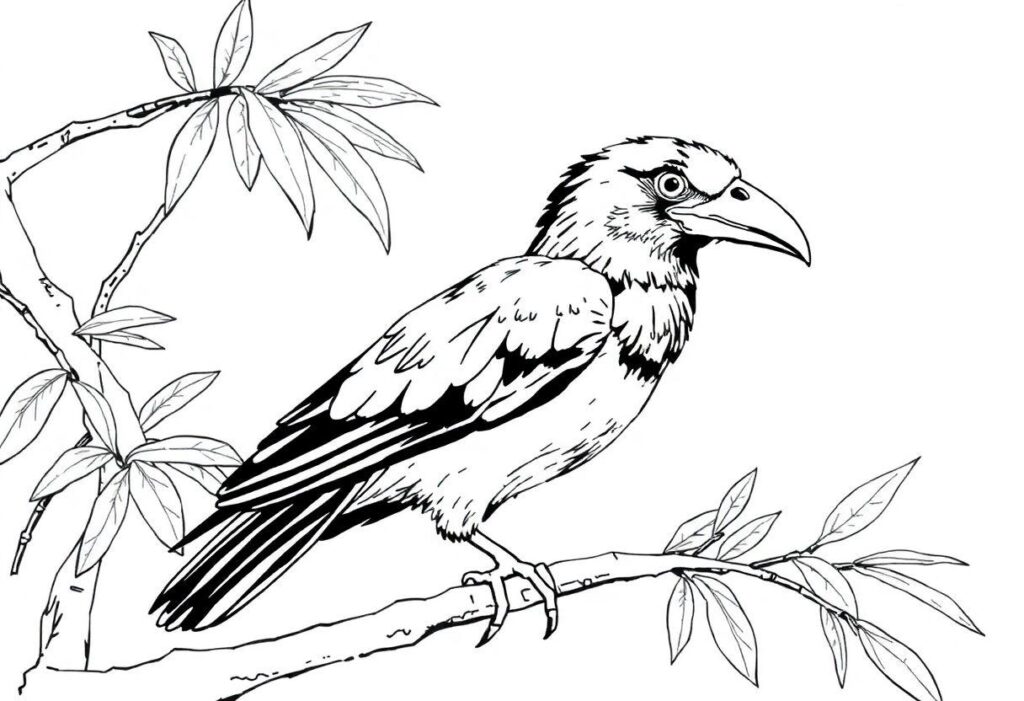 DESENHO DE QUERO QUERO A AVE SÍMBOLO DO PANTANAL NO PAPEL