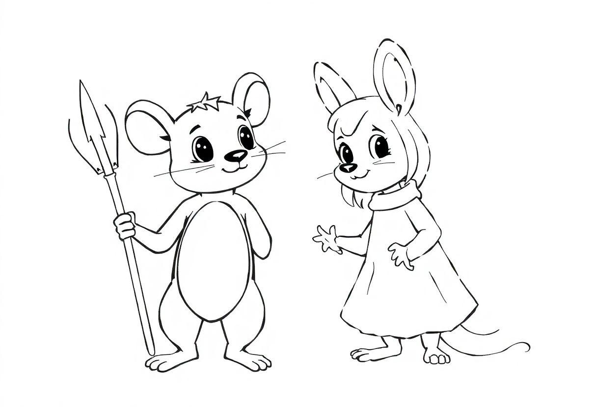 DESENHO DE RATO PERSONAGENS PEQUENOS E CHEIOS DE PERSONALIDADE