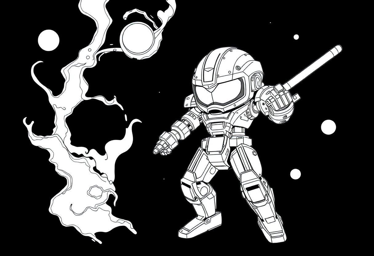 DESENHO DE ROBÔ TECNOLOGIA E FUTURISMO EM DESENHOS INCRÍVEIS