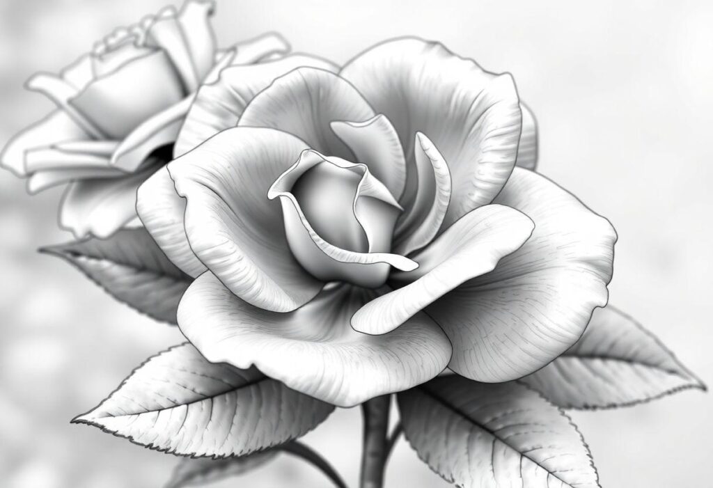 DESENHO DE ROSA A FLOR MAIS CLÁSSICA EM PASSOS SIMPLES