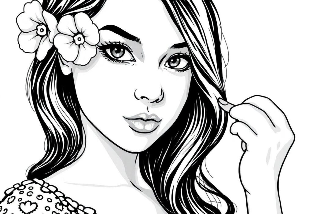 DESENHO DE ROSTO FEMININO FACIL APRENDA A DESENHAR MULHERES HOJE