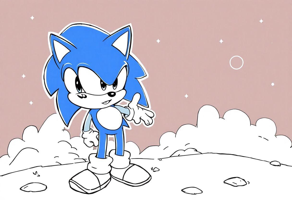 DESENHO DE SONIC VELOCIDADE AZUL EM DESENHOS PARA CRIANÇAS