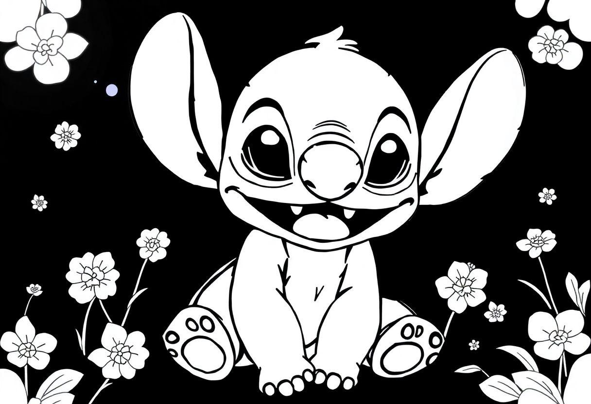 DESENHO DE STITCH O ALIENÍGENA MAIS FOFO DA DISNEY PARA VOCÊ