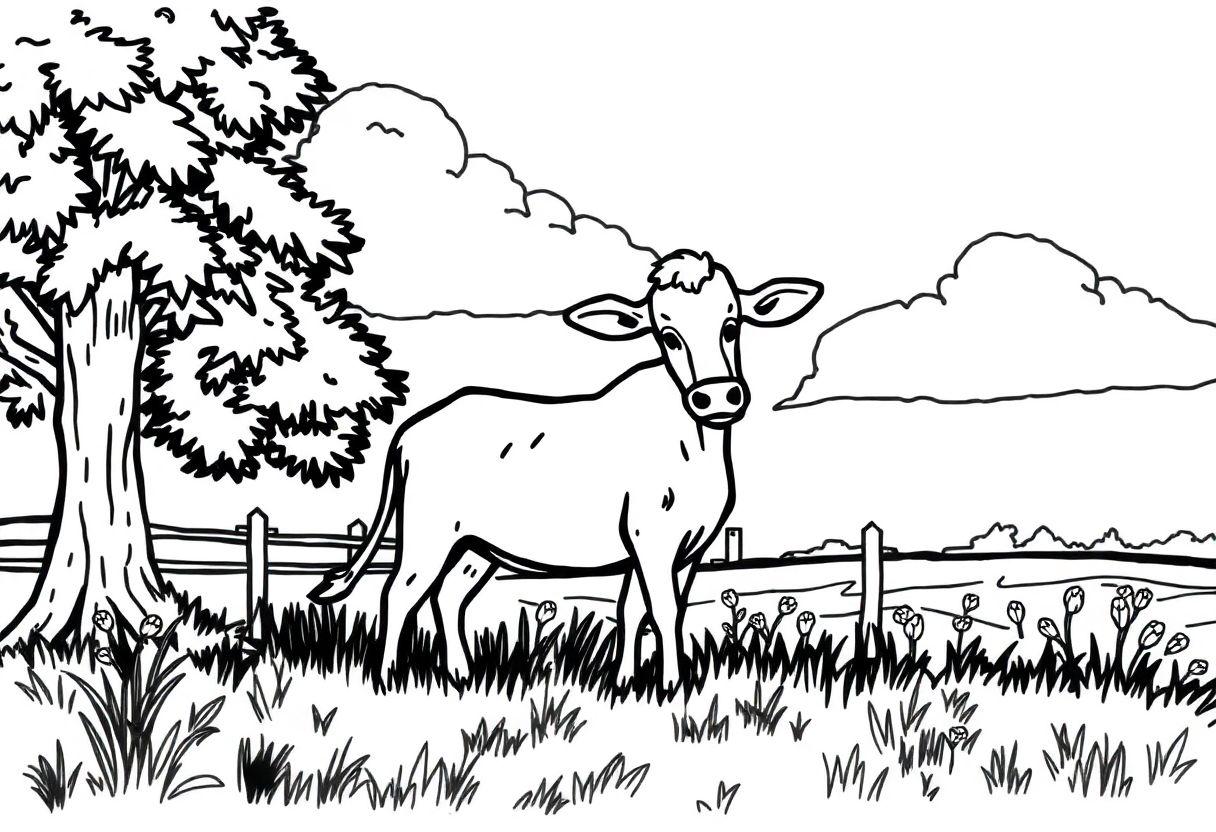 DESENHO DE TRATOR PARA COLORIR DIVERSÃO RURAL PARA OS PEQUENOS
