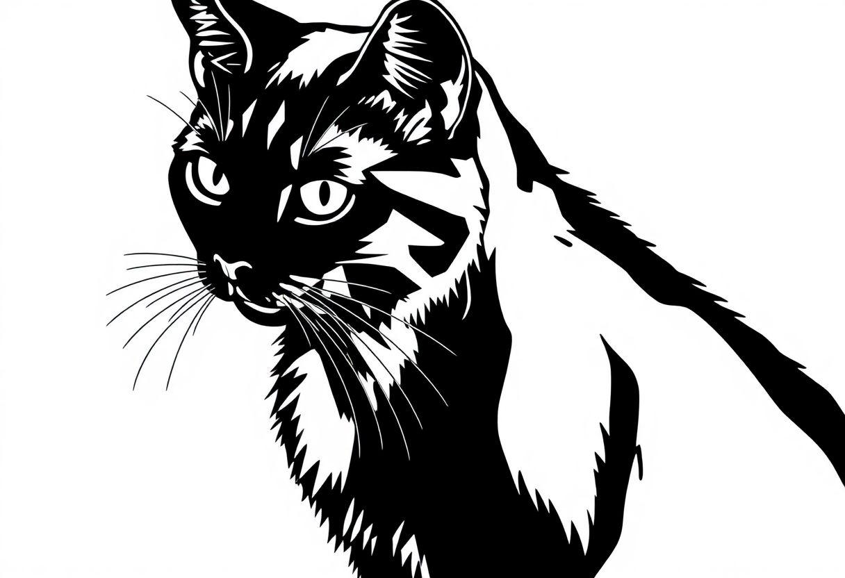 DESENHO DE UM GATO CAPTURE A ESSÊNCIA FELINA EM SEU CADERNO