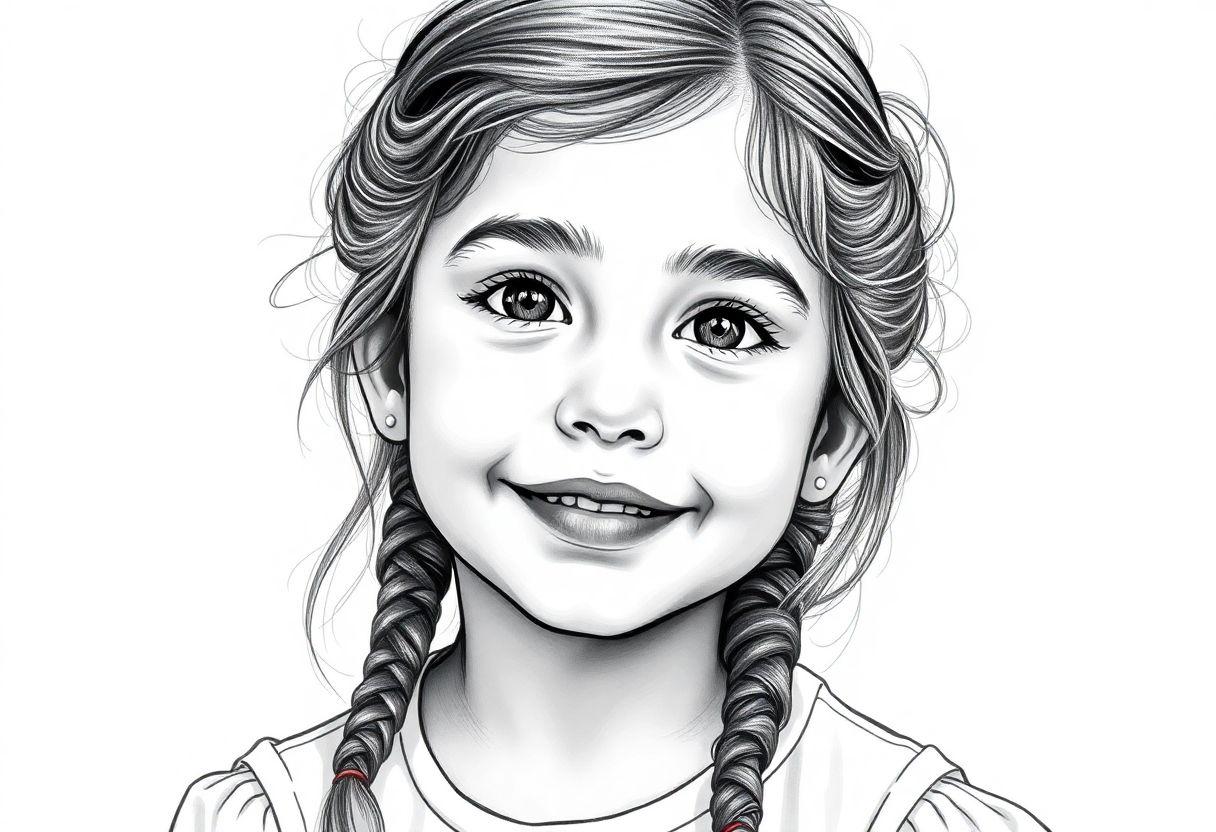 DESENHO DE UMA MENINA PASSO A PASSO PARA UM RETRATO PERFEITO