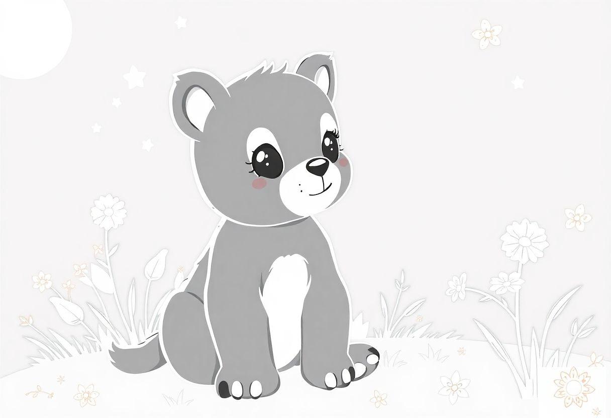 DESENHO DE URSINHO FOFURA EM CADA TRAÇO PARA BEBÊS E CRIANÇAS