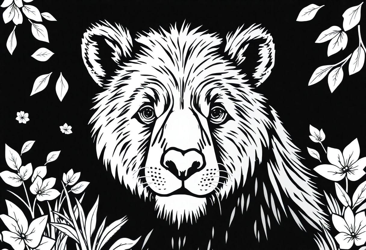 DESENHO DE URSO GRANDES ANIMAIS E URSINHOS DE PELÚCIA