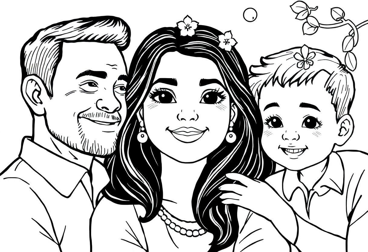 DESENHO DE VOVÓ AFETO E CARINHO EM DESENHOS DE FAMÍLIA